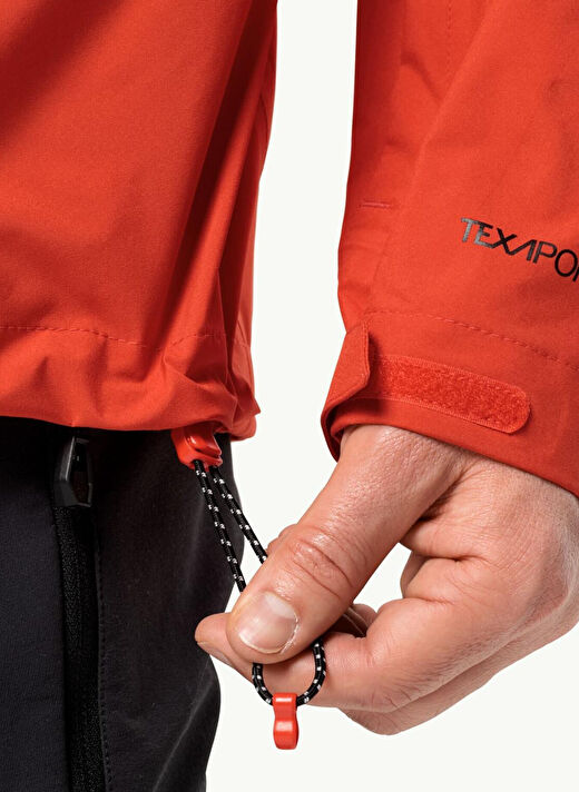 Jack Wolfskin Kırmızı Erkek Kapüşon Yaka Mont Alpspitze Tour 3L Jkt 4