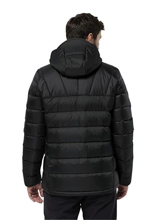 Jack Wolfskin Siyah Erkek Kapüşon Yaka Mont Nebelhorn Down Hoody 2