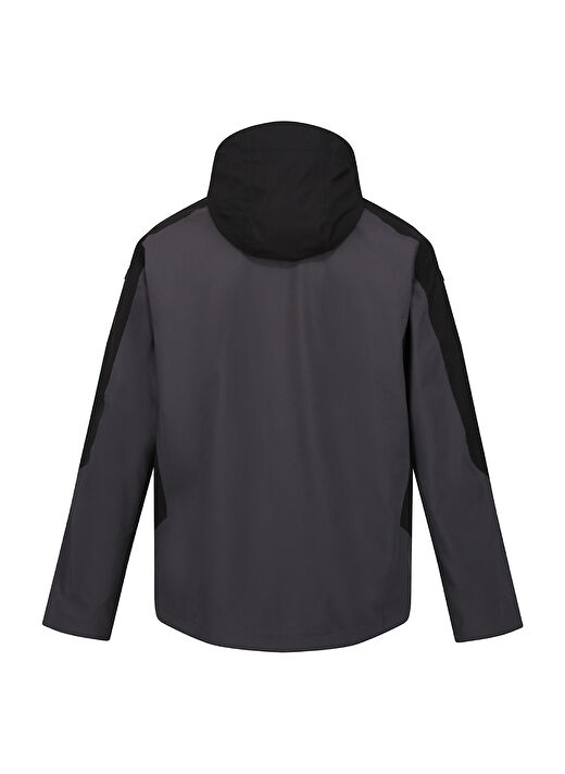 Regatta Gri - Siyah Erkek Kapüşonlu Regular Fit Mont RMP359 Wentwood VIII 2