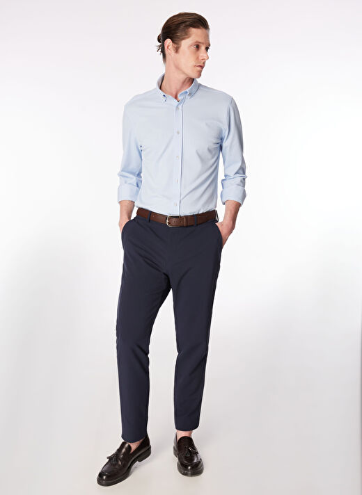 Fabrika Lacivert Erkek Basic Chino Pantolon F4SM-PNT 0720   1