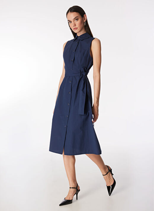 Fabrika Lacivert Kadın Basic Elbise F4SL-ELB0608  1