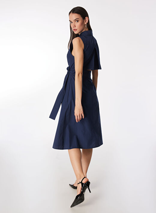 Fabrika Lacivert Kadın Basic Elbise F4SL-ELB0608  3