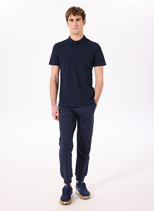 Jeep Lacivert Erkek Polo Yaka Relaxed Nakışlı Polo T-Shirt C4SM-TST4528  2