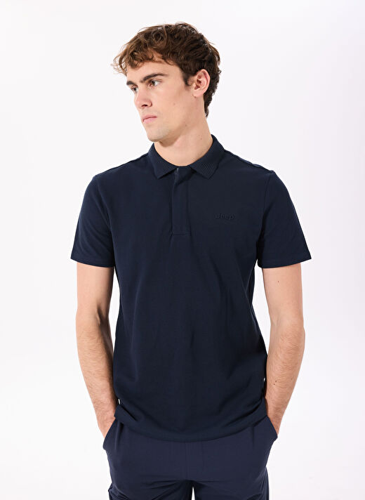 Jeep Lacivert Erkek Polo Yaka Relaxed Nakışlı Polo T-Shirt C4SM-TST4528  3