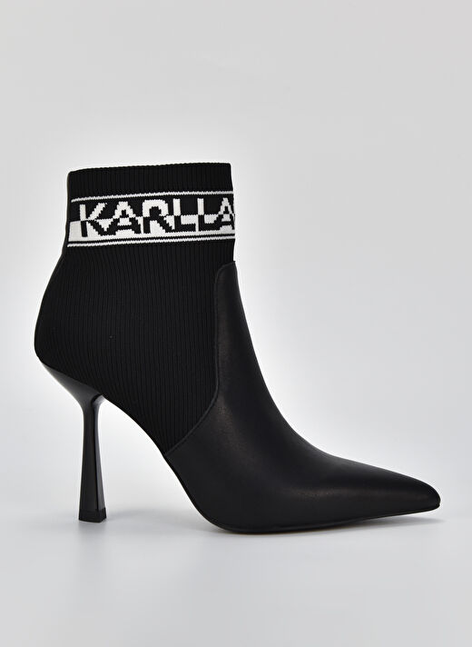 Karl Lagerfeld Siyah Kadın Topuklu Bot KL31353K00 1