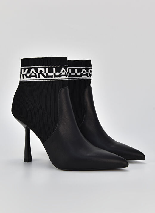 Karl Lagerfeld Siyah Kadın Topuklu Bot KL31353K00 2