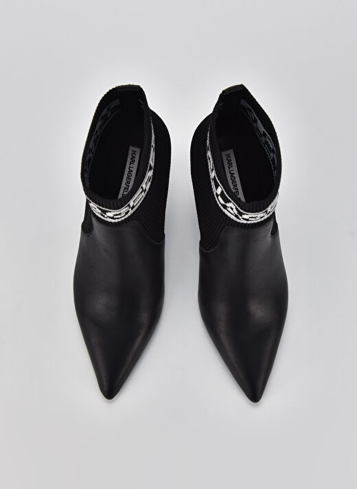 Karl Lagerfeld Siyah Kadın Topuklu Bot KL31353K00 3