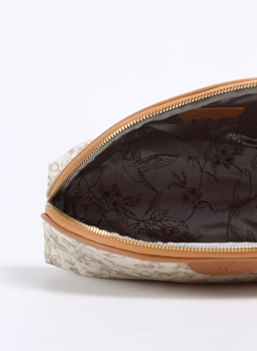 Fabrika Bej Kadın 29x16x9 cm Makyaj Çantası GRAVUR-ALESHA   4