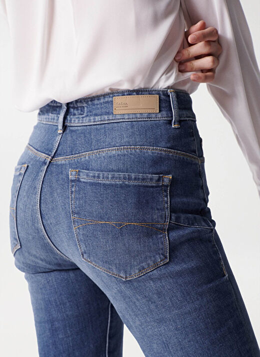 21004234 Mavi Kadın Yüksek Bel Flare Denim Pantolon 21004234 4