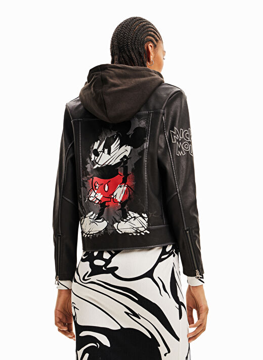 Desigual Mickey Mouse Baskılı Siyah Kadın Sweatshirt 4