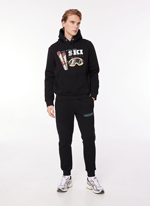Oxnard Siyah Erkek Eşofman Altı   OXM2007_SIGNATURE-M-JOGGER 1