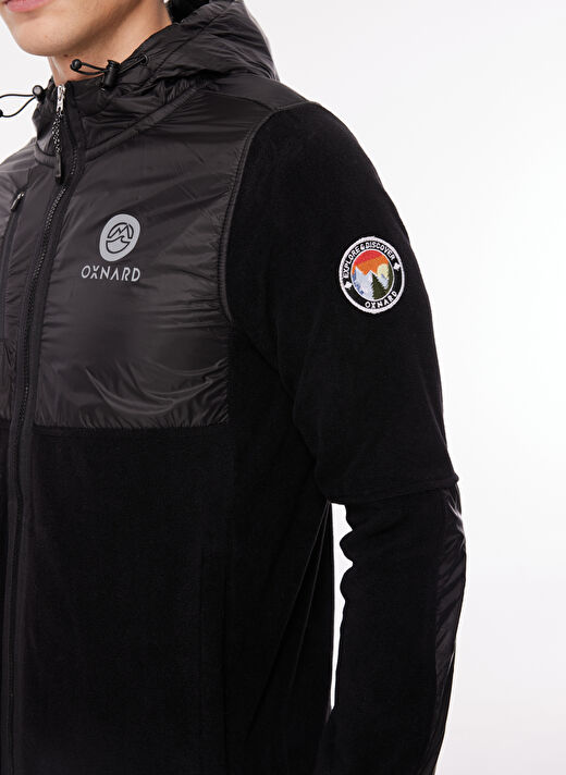 Oxnard OXM6040_EXPLORER-M Siyah Kapüşon Yaka Normal Kalıp Desenli Erkek Sweatshirt 4