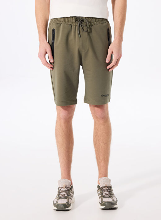 Discovery Expedition Haki Erkek Sweat Şort D4SM-SHT3286     2