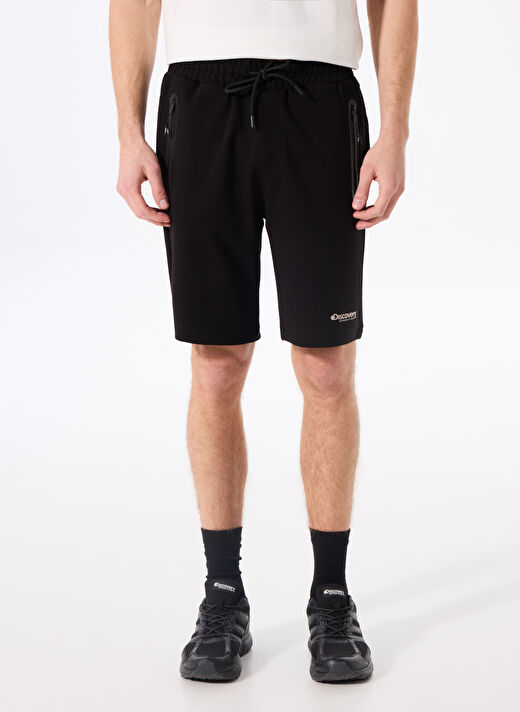 Discovery Expedition Siyah Erkek Sweat Şort D4SM-SHT3286     2