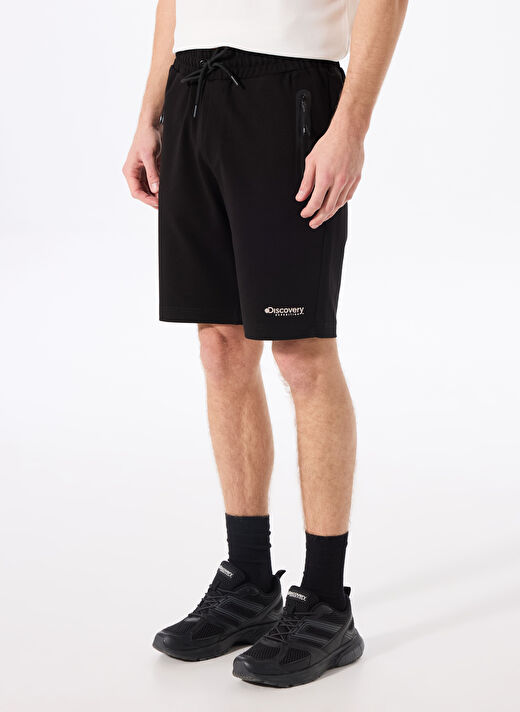 Discovery Expedition Siyah Erkek Sweat Şort D4SM-SHT3286     3