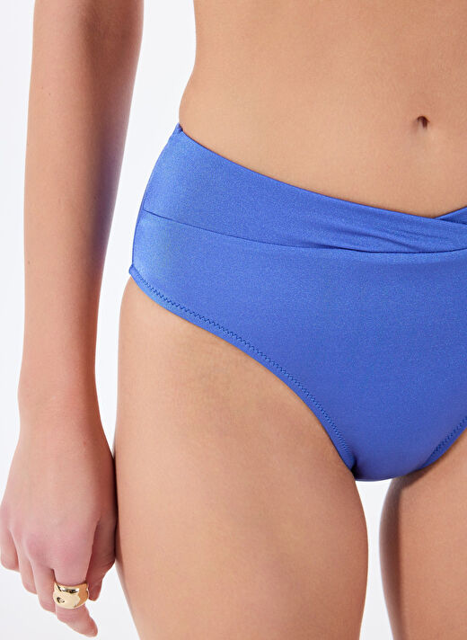 Fabrika Mavi Kadın Yüksek Bel Bikini Alt 24-OLIVA 4