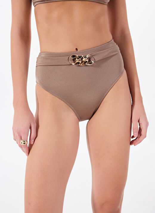 Fabrika Vizon Kadın Yüksek Bel Bikini Alt 24-ARYAL 3