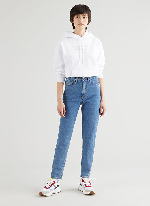 Levis Açık Mavi Kadın Yüksek Bel Denim Pantolon MOM JEAN FYI 2