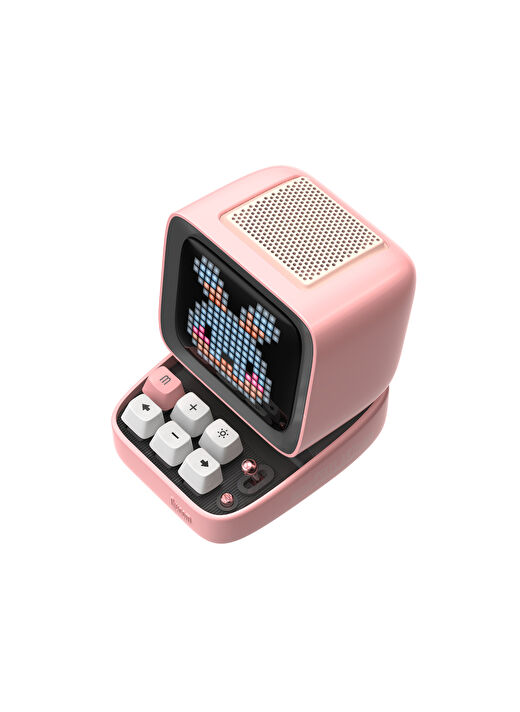 Divoom Ditoo Mic Piksel Ekranlı Karaoke Mikrofonlu 15W Pembe Bluetooth Hoparlör 3