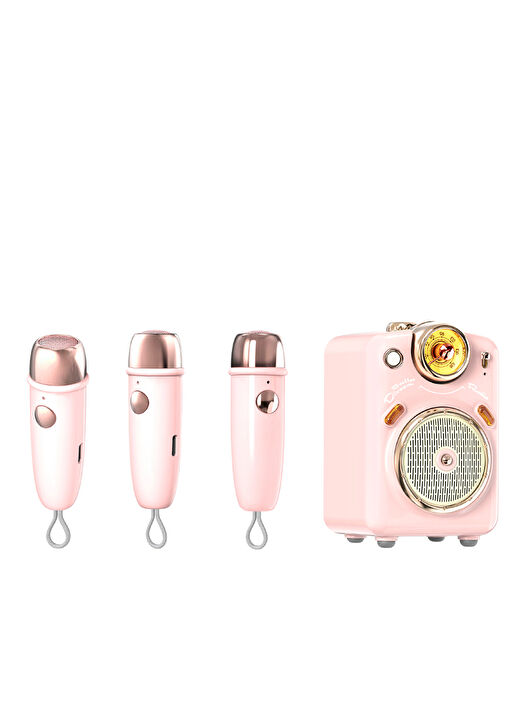 Divoom Fairy OK Mikrofonlu 10W Pembe Bluetooth Hoparlör 2