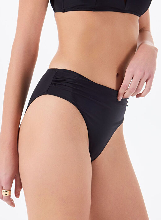 Fabrika Siyah Kadın Geniş Yanlı Bikini Alt 24-SETNA 3