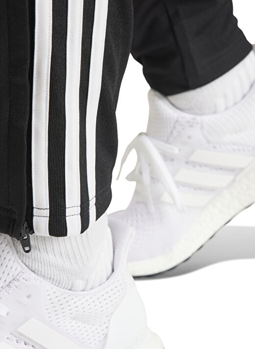 adidas Siyah Erkek Dar Paça Normal Kalıp Eşofman Altı IR7848 M  3