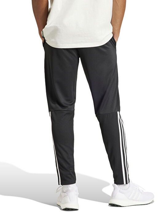 adidas Siyah Erkek Dar Paça Normal Kalıp Eşofman Altı IR7848 M  4