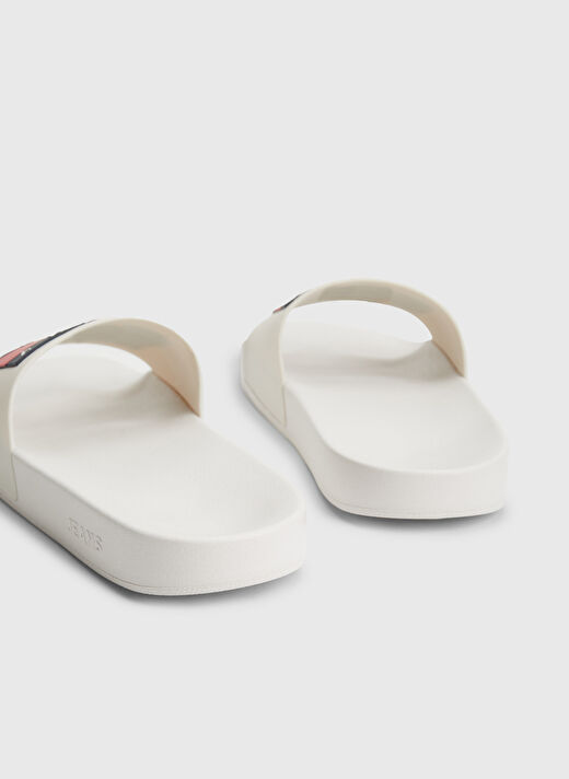 Tommy Hilfiger Beyaz Erkek Plaj Terliği TOMMY JEANS POOL SLIDE ESS 3