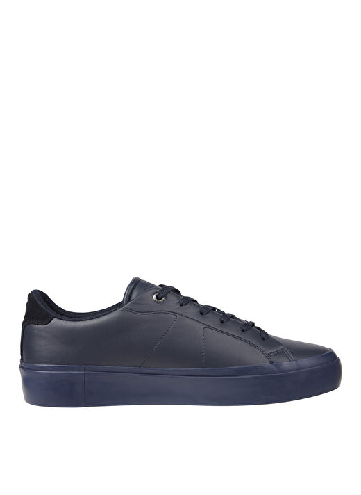 Tommy Hilfiger Lacivert Erkek Deri Sneaker THICK VULC LOW PREMIUM LTH  2