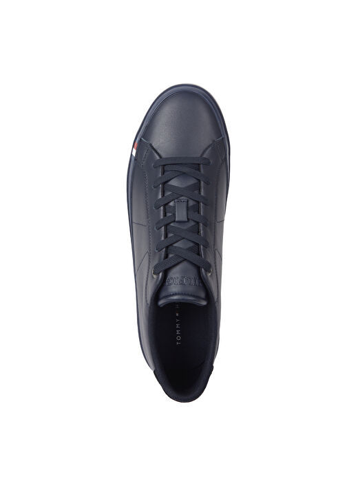 Tommy Hilfiger Lacivert Erkek Deri Sneaker THICK VULC LOW PREMIUM LTH  3