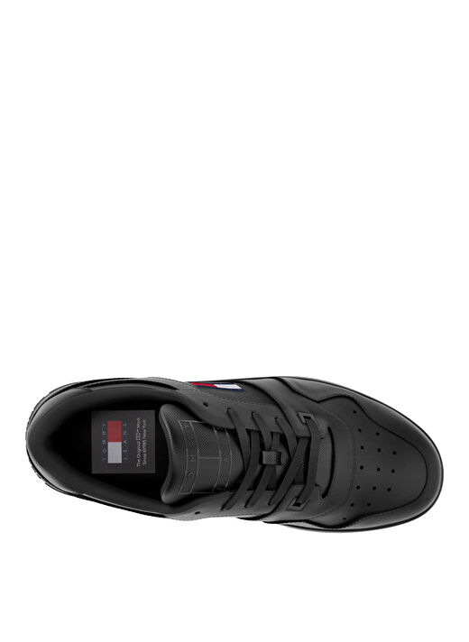 Tommy Hilfiger Siyah Erkek Deri Sneaker TJM RETRO BASKET ESS 3
