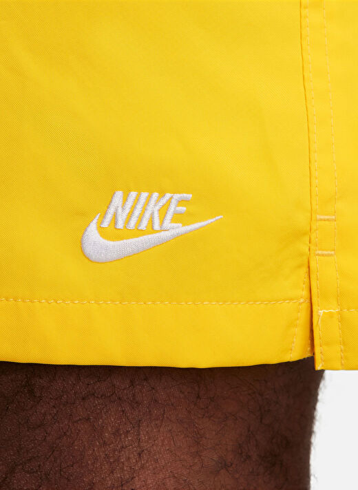 Nike Sarı Erkek Lastikli Bel Standart Fit Şort FN3307-718-M NK CLUB FLOW SHORT  2