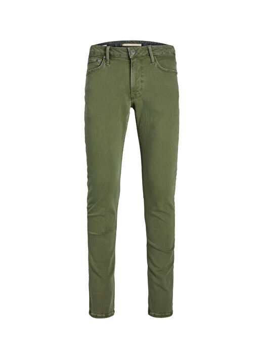 Jack & Jones Yeşil Erkek Dar Paça Slim Fit  Denim Pantolon JJIGLENN JJEVAN CJ 977 SN 1