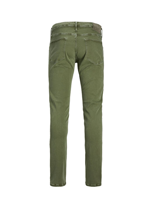Jack & Jones Yeşil Erkek Dar Paça Slim Fit  Denim Pantolon JJIGLENN JJEVAN CJ 977 SN 4