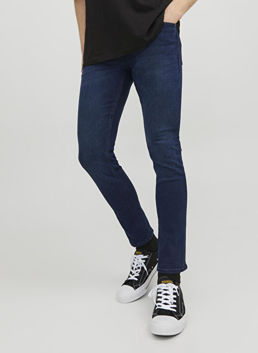 Jack & Jones  Erkek Dar Paça Slim Fit  Denim Pantolon JJIGLENN JJORIGINAL MF 775 NOOS 3