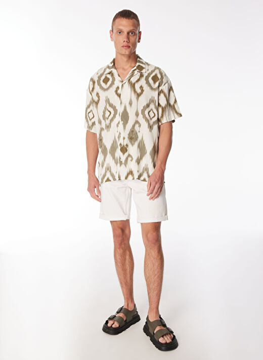 Jack & Jones Relaxed Haki Erkek Gömlek JORJEFF GALLERY AOP RESORT SHIRT SS 2