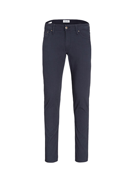 Jack & Jones Lacivert Erkek Dar Paça Slim Fit  Denim Pantolon JPSTGLENN JJORIGINAL PANT 3