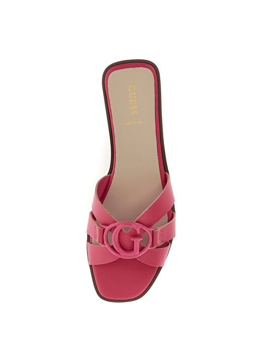 Guess Pembe Kadın Deri Terlik FLJSYMLEA03PINK 3