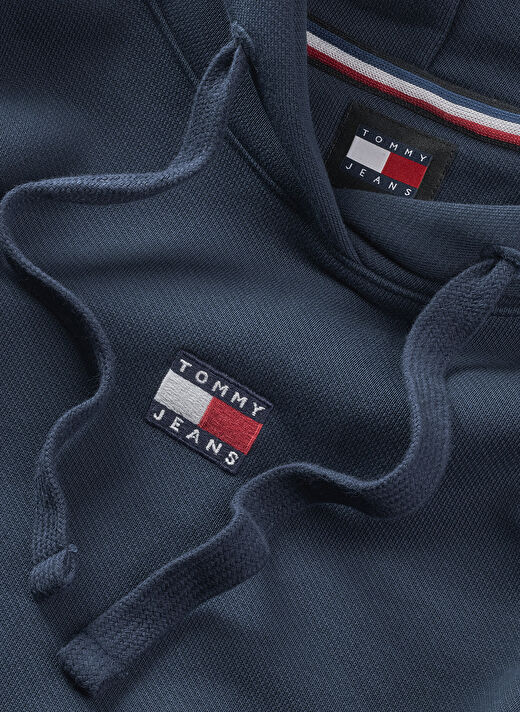 Lacivert Kadın Kapüşon Yaka Sweatshirt TJW BXY BADGE HOODIE   4
