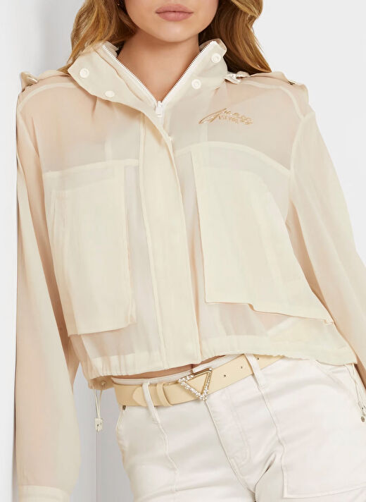 Guess Oversize Krem Kadın Ceket W4GL06WG450-F0D9 3