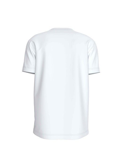 Calvin Klein Jeans Düz Beyaz Erkek T-Shirt J30J320199YAF 4