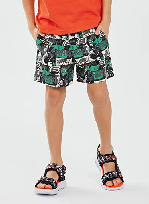 Skechers Erkek Çocuk Şort Mayo SK241104-306-Swimwear B Swimshort 4