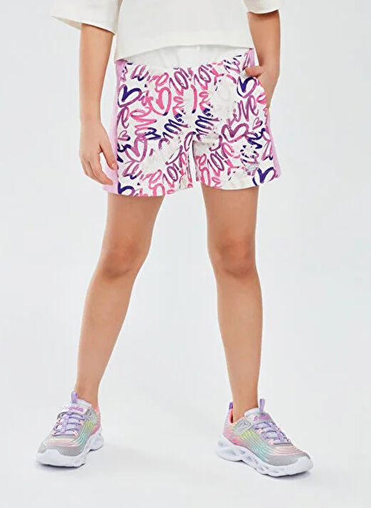 Skechers Kız Çocuk Şort SK241043-102-2Xı Lock G 3Inch Short 2