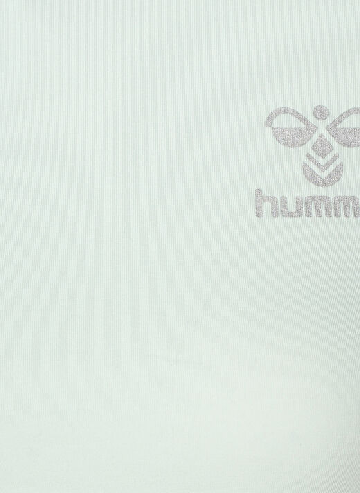 Hummel Yeşil Bisiklet Yaka Slim Fit Kadın T-Shirt 911306-2519 HMLDENI  3