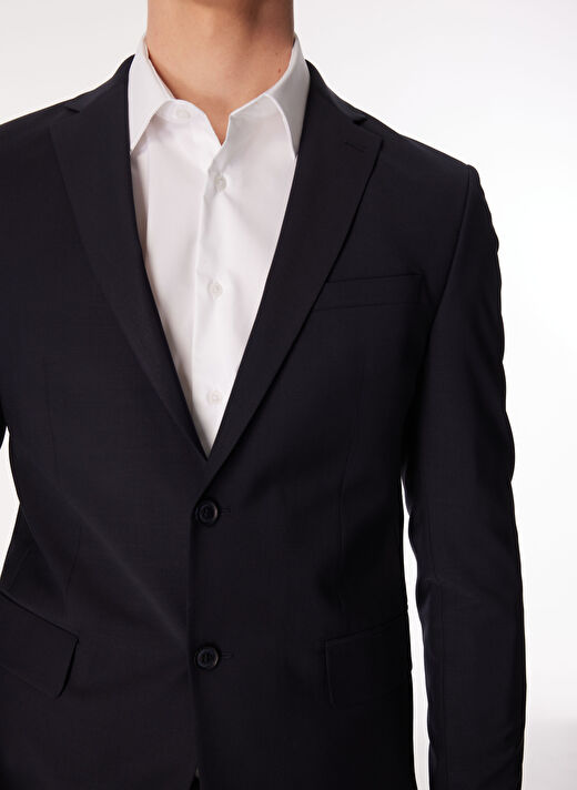 Brooks Brothers Normal Bel Slim Fit Lacivert Erkek Takım Elbise BBSS24MSU011 3