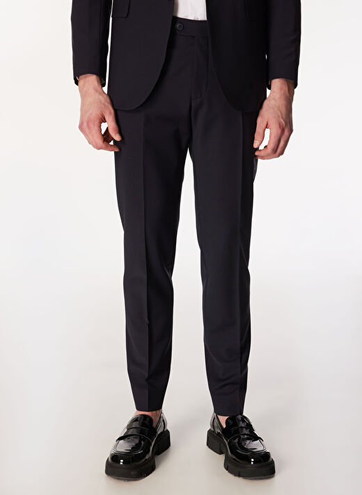 Brooks Brothers Normal Bel Slim Fit Lacivert Erkek Takım Elbise BBSS24MSU011 4