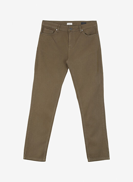 Network Normal Bel Düz Paça Slim Fit Haki Erkek Pantolon 1090686 1