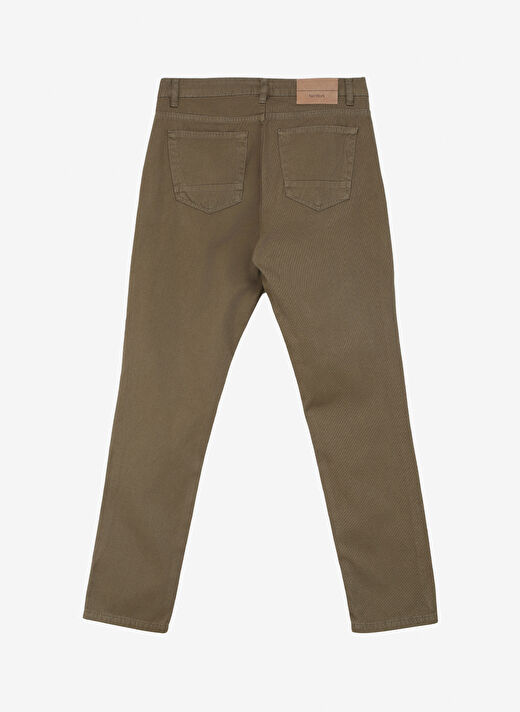 Network Normal Bel Düz Paça Slim Fit Haki Erkek Pantolon 1090686 2