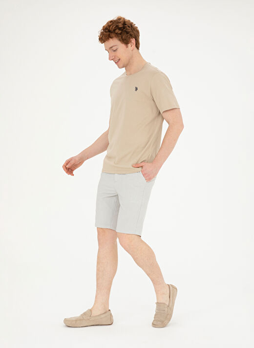 U.S. Polo Assn. Bisiklet Yaka Açık Haki Erkek T-Shirt GTS01IY024 4