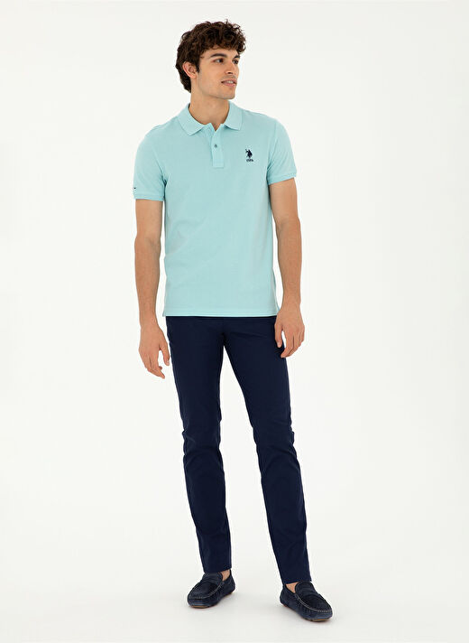 U.S. Polo Assn. Normal Bel Normal Paça Slim Fit Lacivert Erkek Pantolon KENLY 3